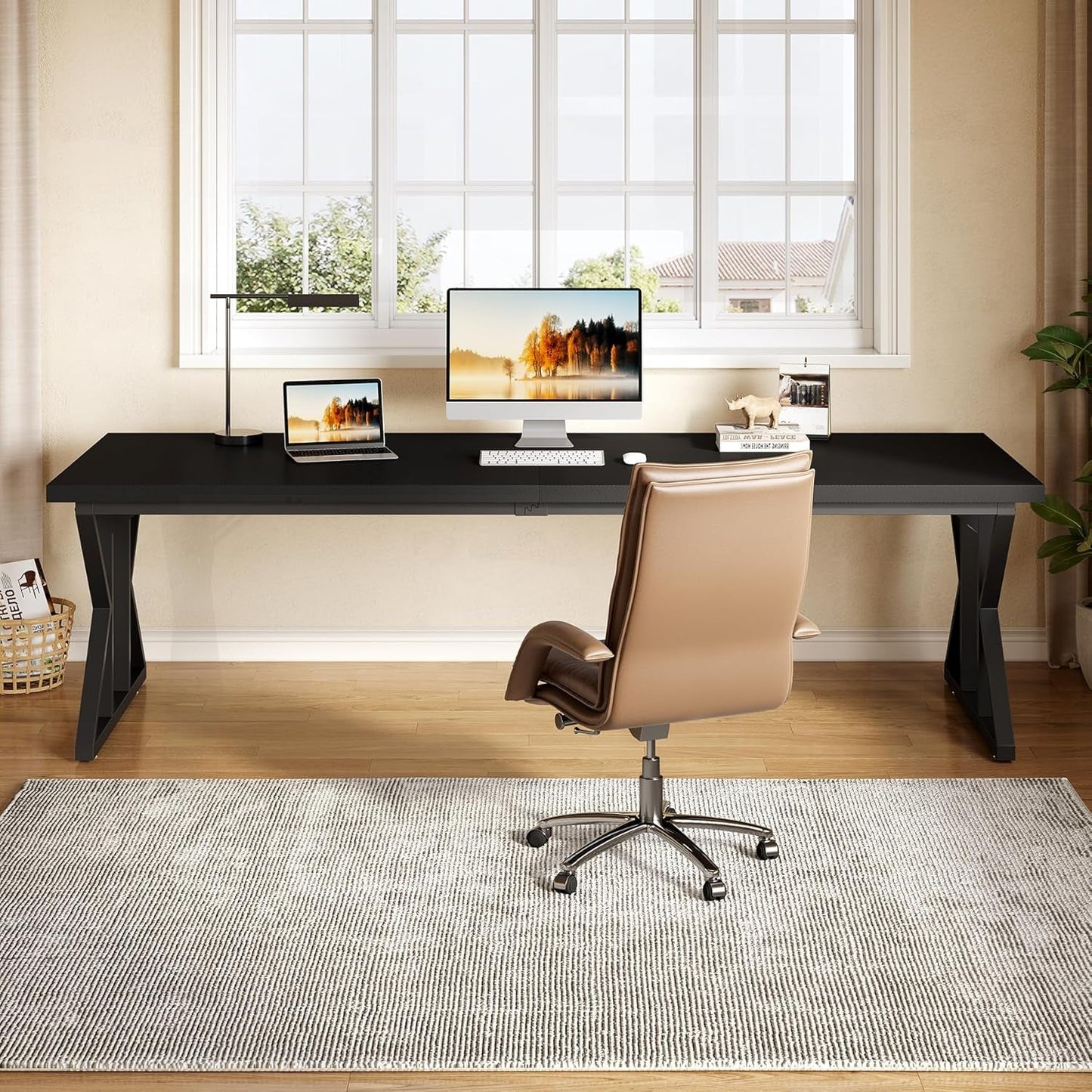 Escritorio Ejecutivo Premium - Edición Black Workstation