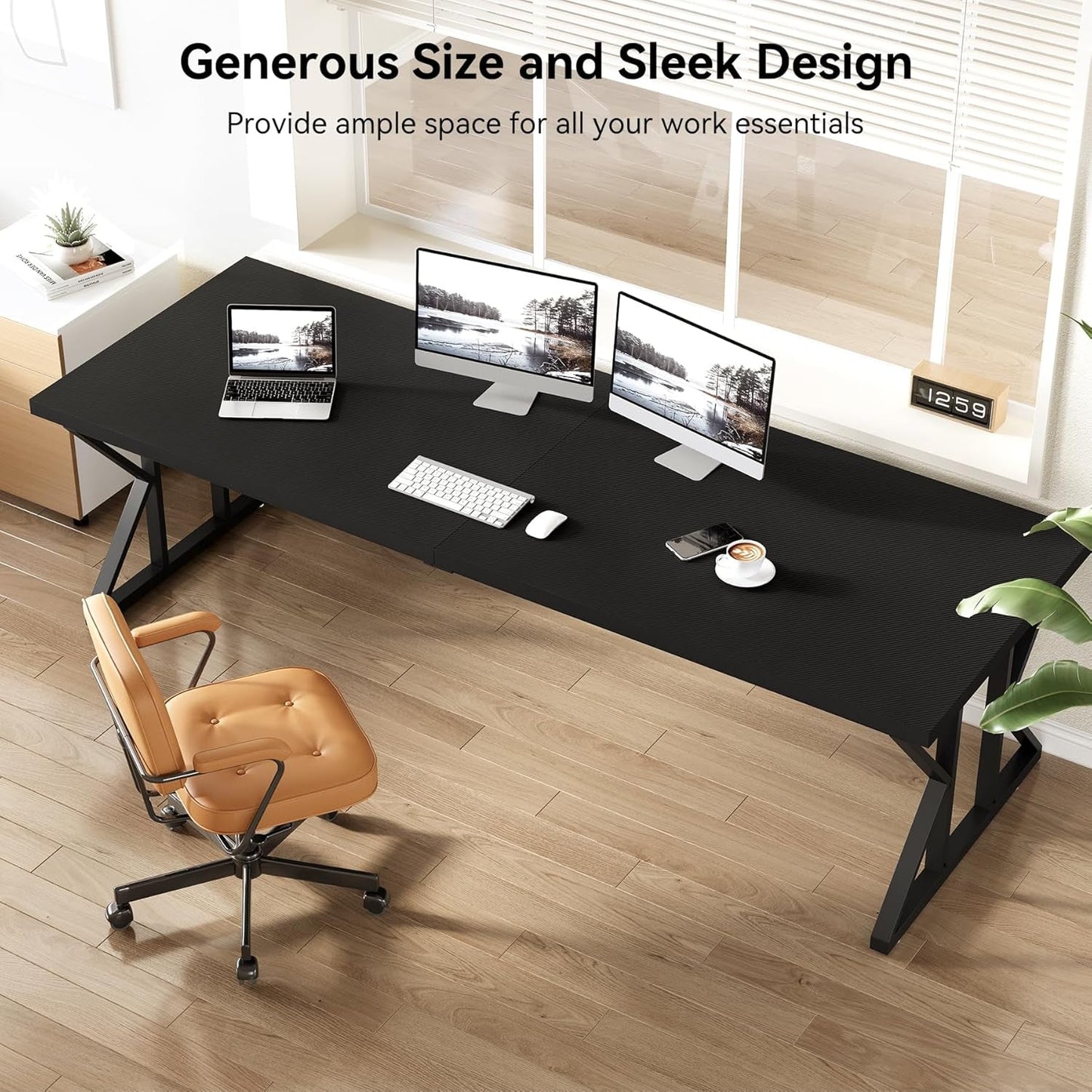 Escritorio Ejecutivo Premium - Edición Black Workstation