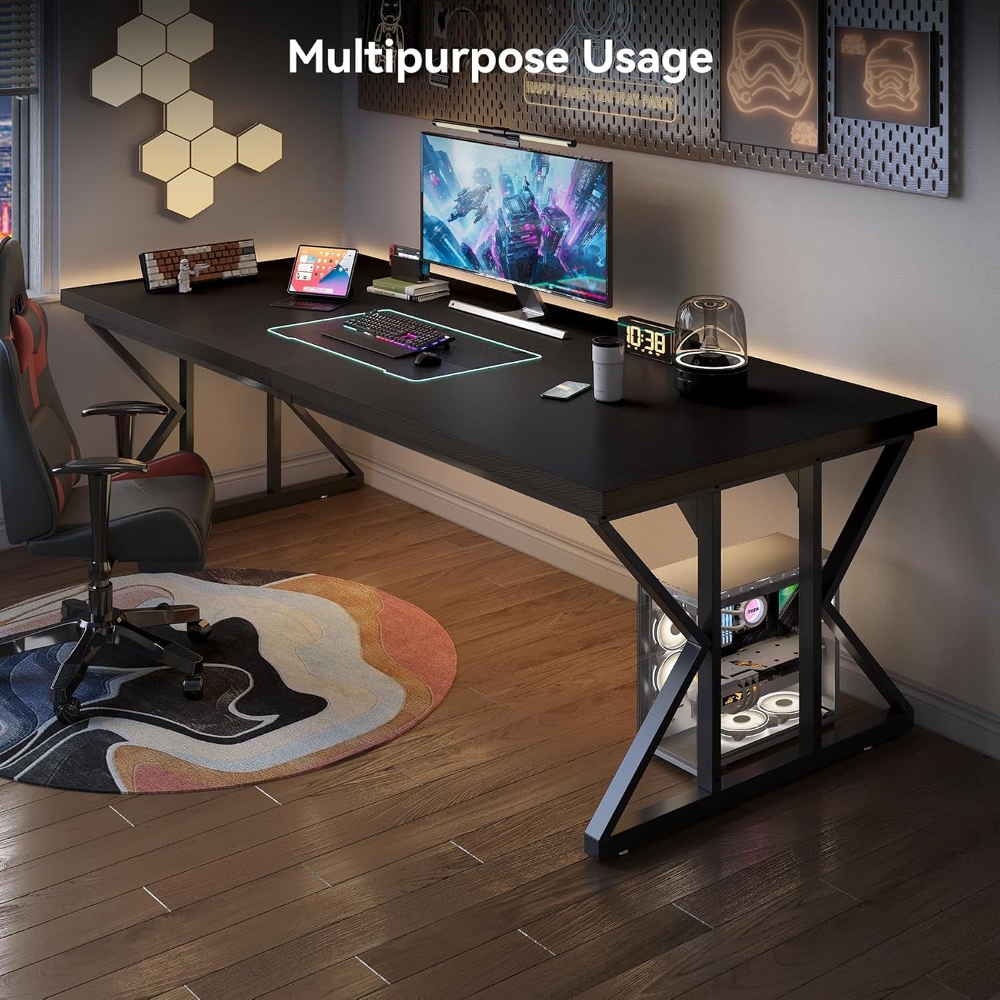 Escritorio Ejecutivo Premium - Edición Black Workstation