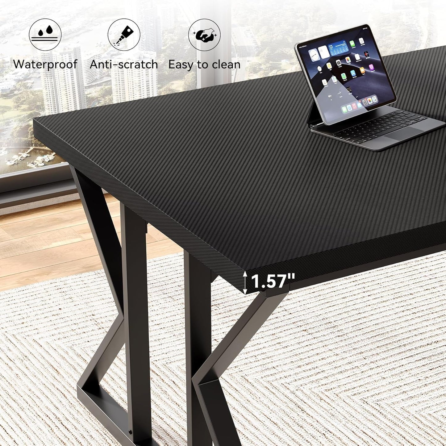 Escritorio Ejecutivo Premium - Edición Black Workstation