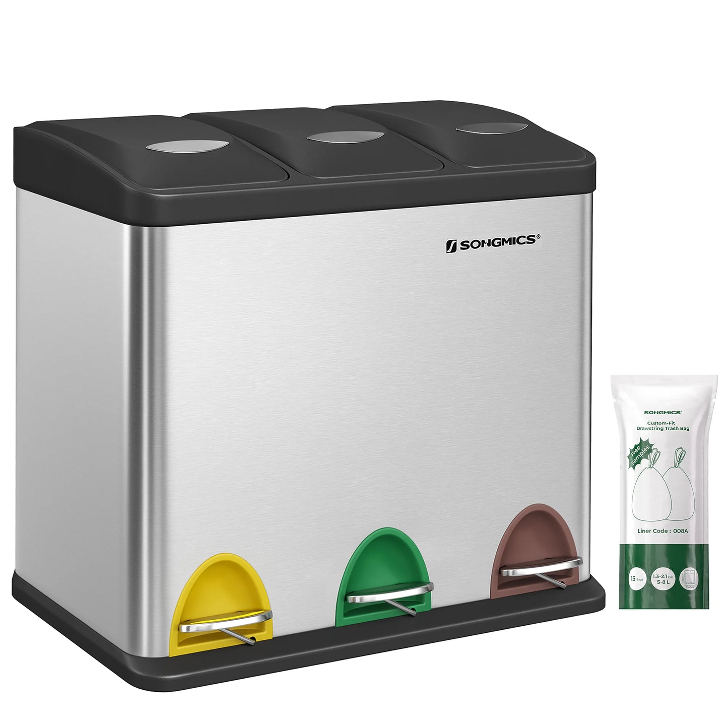 Basurero Dual Inox - Edición Grand Office